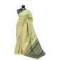 Generic Women's Banarasi Printed Saree With Unstitched Blouse 5.5Mtr (Light Green)