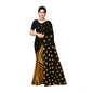 Generic Women's Georgette Printed Saree With Unstitched Blouse 5.5Mtr (Yellow)