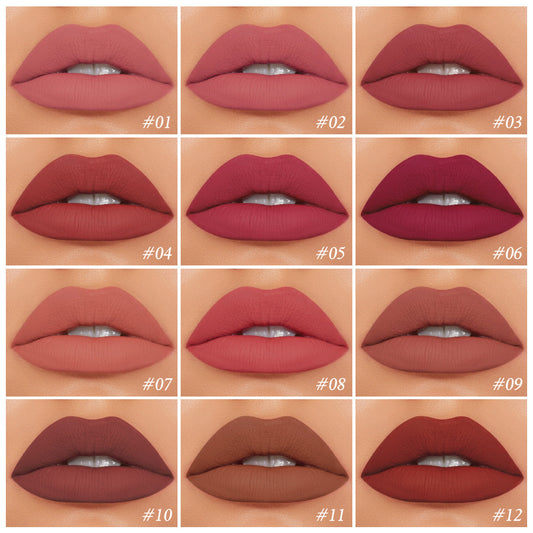 High-energy Dense Fog Matte 18 Color Lip Glaze Non-stick Cup Velvet