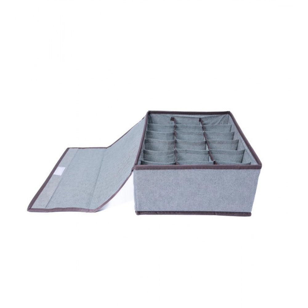 Generic Polypropylene 3 Divider Storage Box (Multicolor)