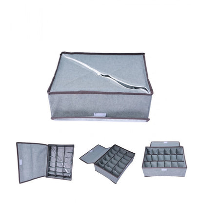 Generic Polypropylene 3 Divider Storage Box (Multicolor)