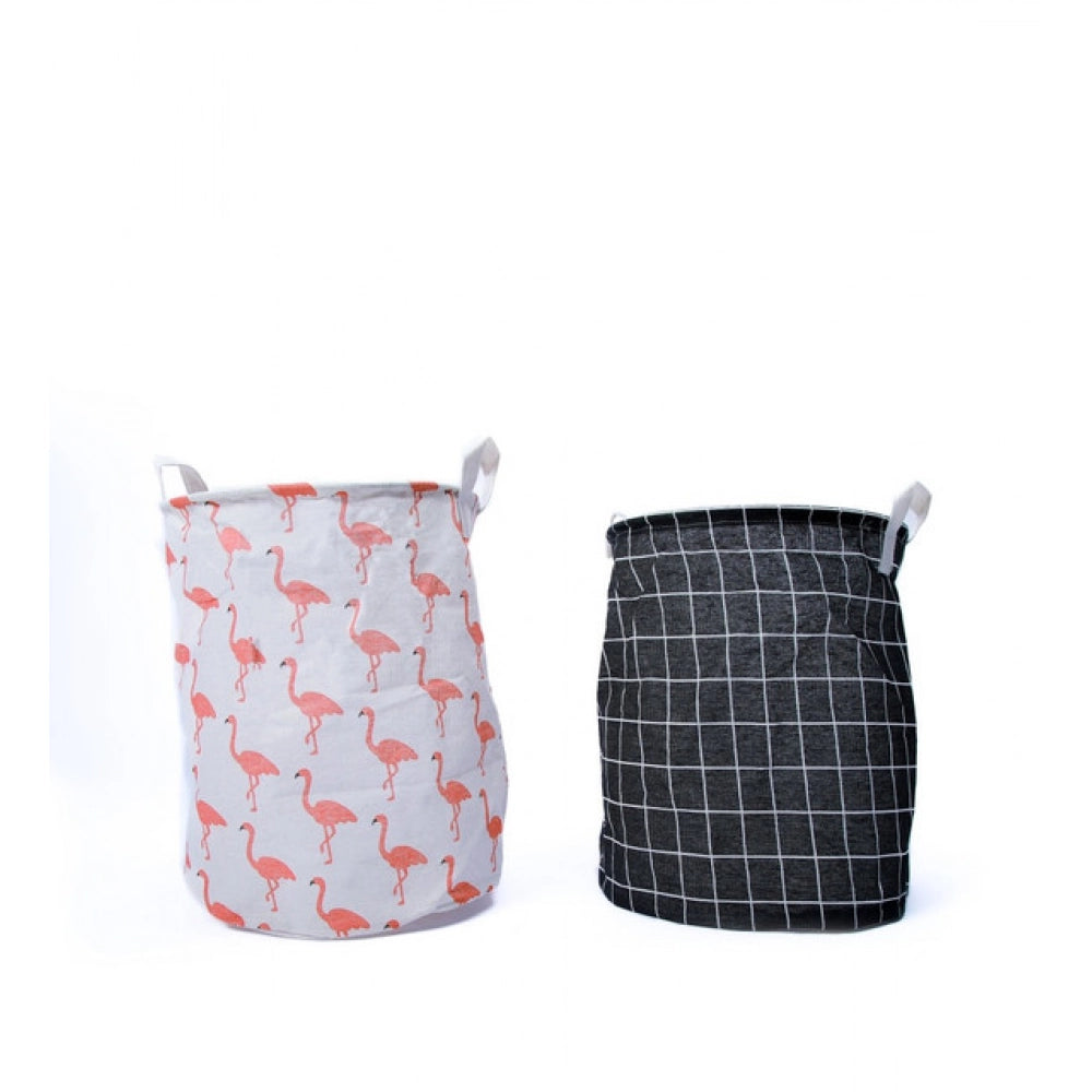Generic Polypropylene Laundry Basket And Toys Basket (Multicolor)