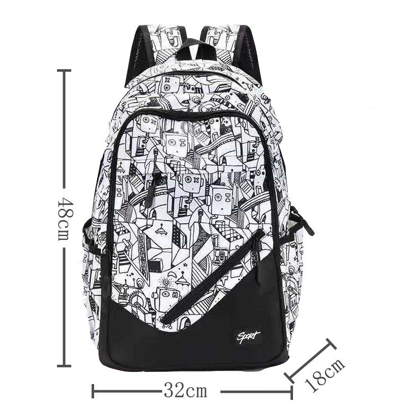 Boys Schoolbag Fashion Backpack High School