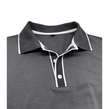European And American Style Men's Clothing Short Sleeve Lapel Jacquard