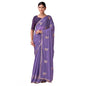 Generic Women's Digital Printed  Georgette Saree With Unstitched Blouse (Lavendar, 5-6 Mtrs)