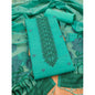 Generic Women's Banarasi Silk Printed Unstitched Salwar Suit Material With Dupatta (sea Green, 3Mtrs)