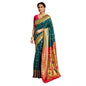 Generic Women's Silk Blend Zari Weaving Saree With Unstitched Blouse 5.5Mtr (Rama)