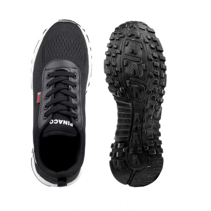 Generic Men's Casual Mesh Lace-ups Casual Shoes (Black)