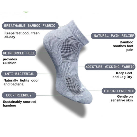 Generic 3_Pair Set Unisex Casual Cotton Printed Low Cut Socks (Multicolor)