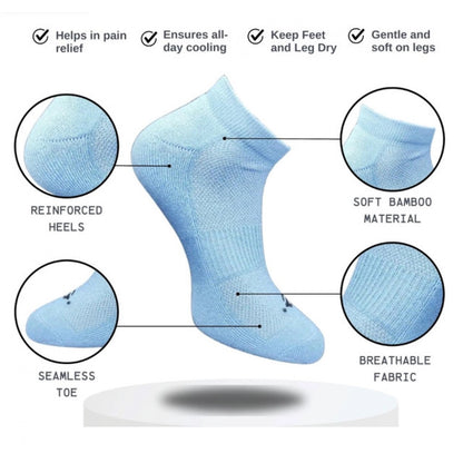 Generic 3_Pair Set Unisex Casual Cotton Printed Low Cut Socks (Multicolor)
