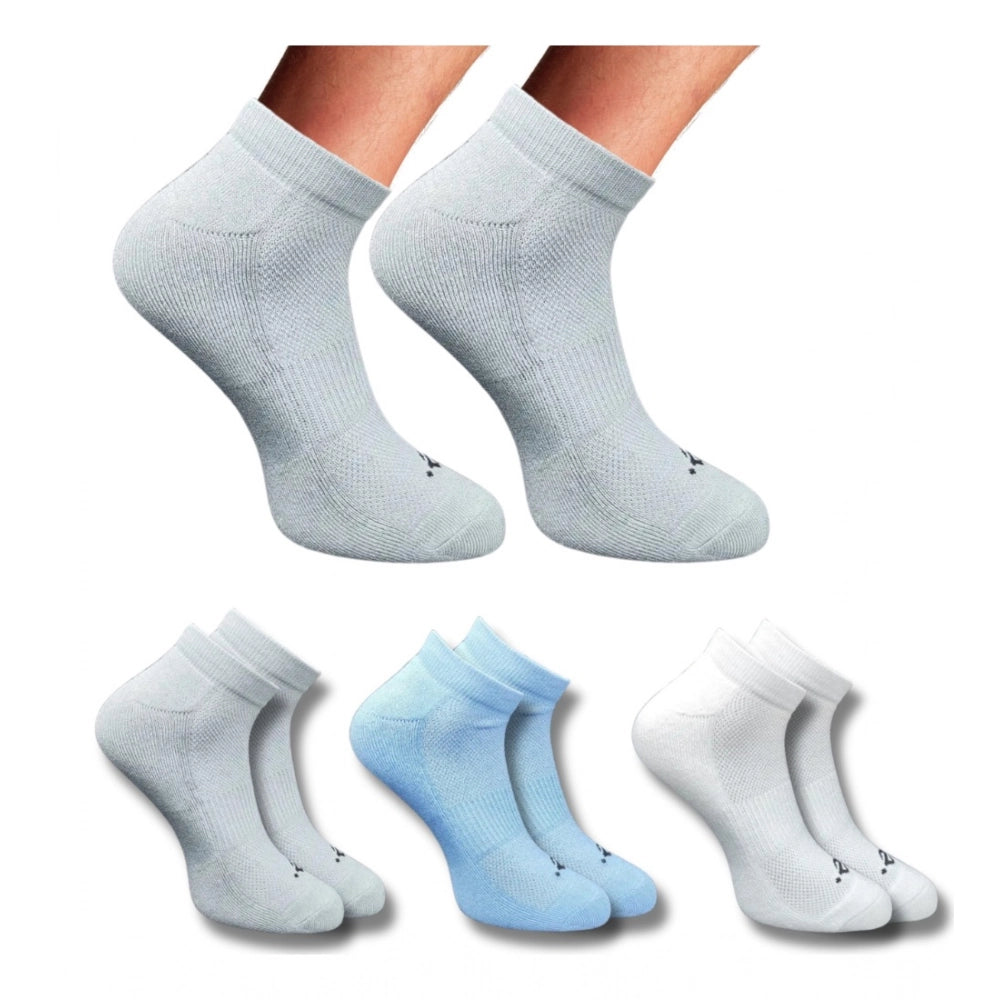 Generic 3_Pair Set Unisex Casual Cotton Printed Low Cut Socks (Multicolor)