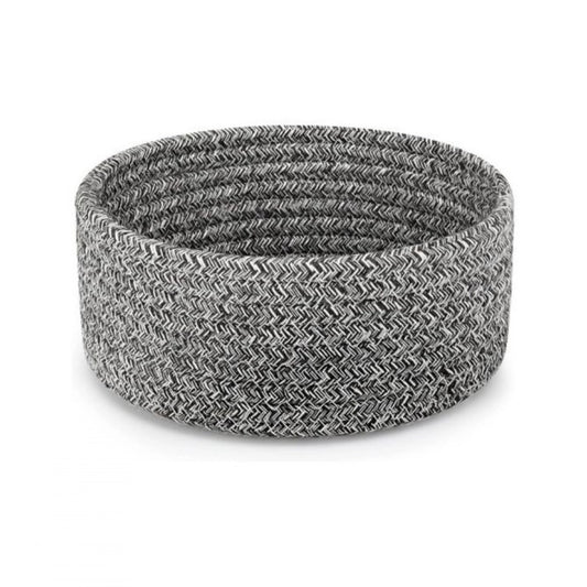 Generic Cotton 8x3 Inch Kidi Round 1 Pcs Bedside Organizer (Black)