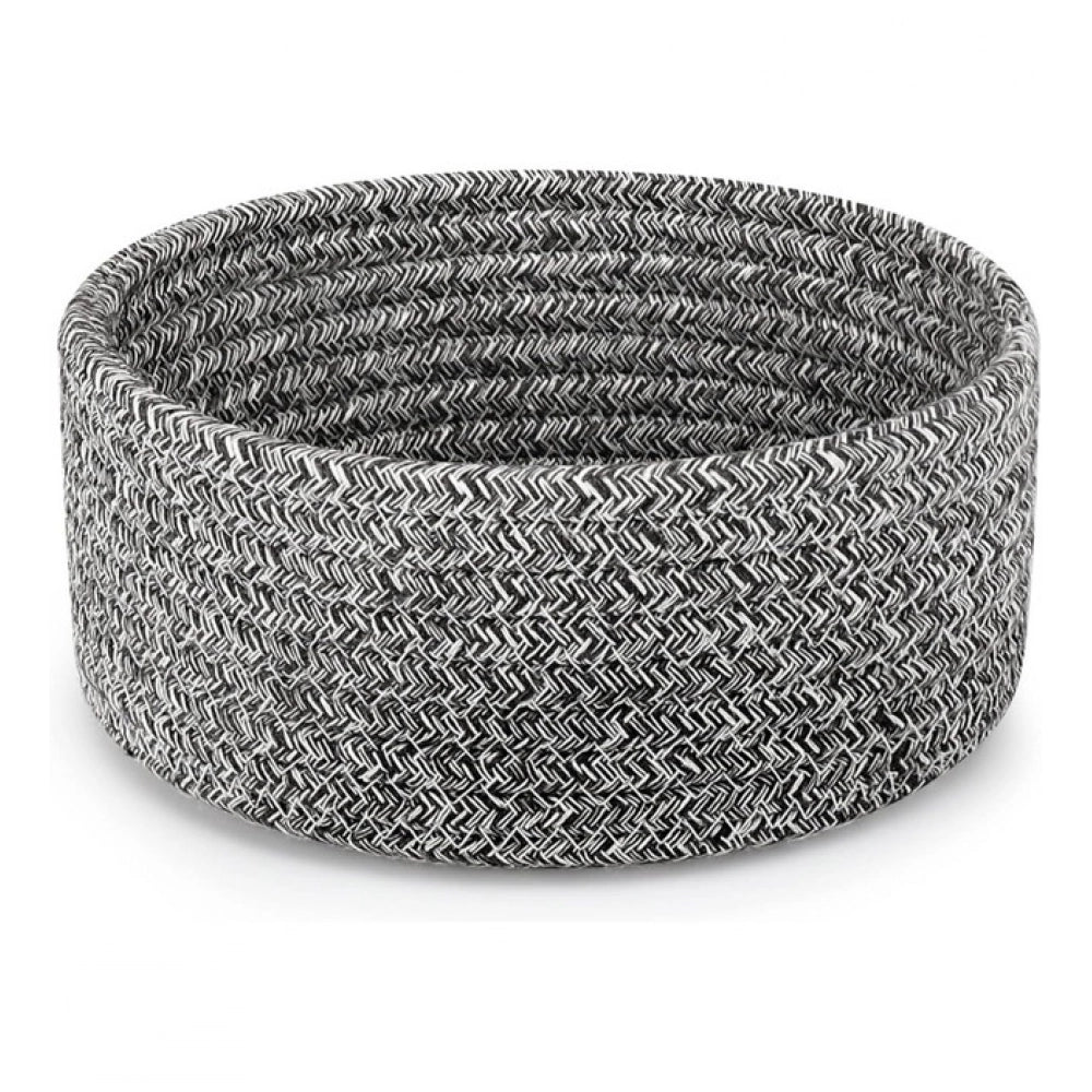 Generic Cotton 8x3 Inch Kidi Round 1 Pcs Bedside Organizer (Black)