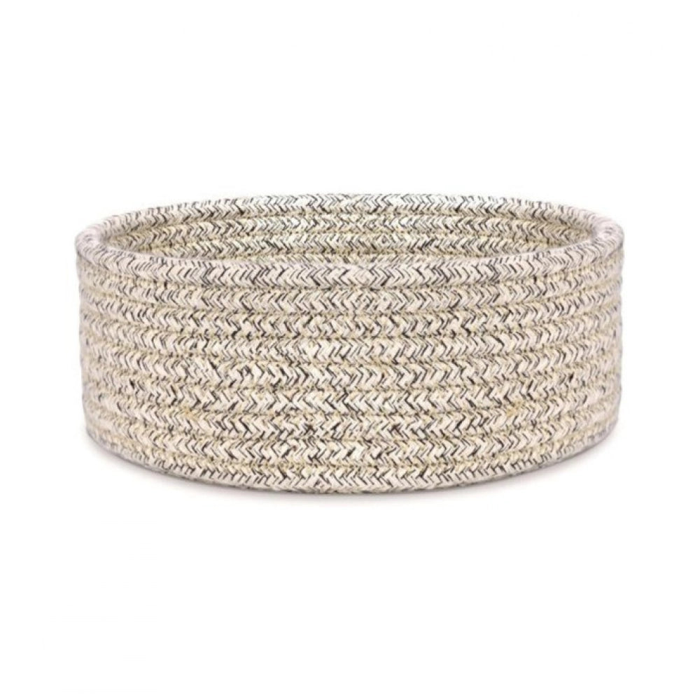 Generic Cotton 8x3 Inch Kidi Round 1 Pcs Bedside Organizer (Brown)