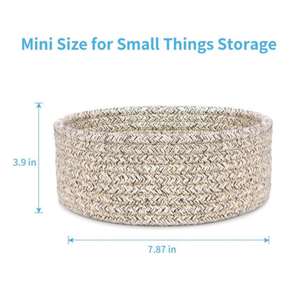 Generic Cotton 8x3 Inch Kidi Round 1 Pcs Bedside Organizer (Brown)