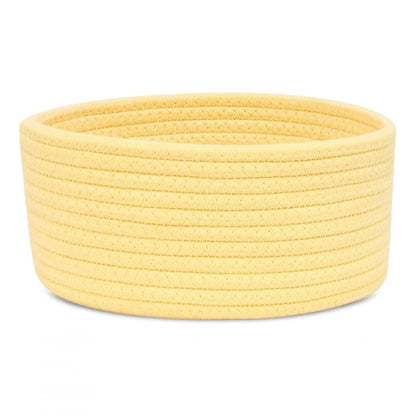 Generic Cotton 8x3 Inch Round 1 Pcs Bedside Organizer (Yellow)