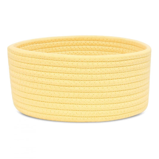 Generic Cotton 8x3 Inch Round 1 Pcs Bedside Organizer (Yellow)
