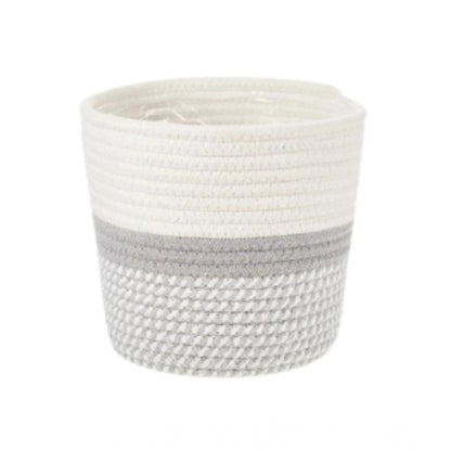 Generic Cotton Flower Pot (Gray White)