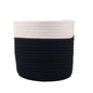 Generic Cotton Flower Pot (White Black)