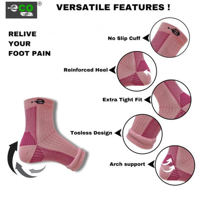 Generic 3_Pair Set Unisex Casual Cotton Printed Ankle Length Support Socks (Multicolor)