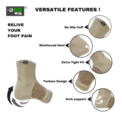 Generic 3_Pair Set Unisex Casual Cotton Printed Ankle Length Support Socks (Multicolor)