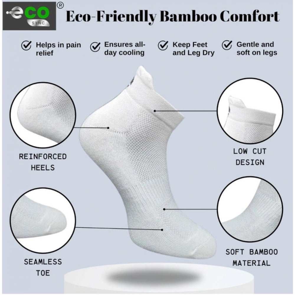 Generic 4_Pair Set Unisex Casual Cotton Printed Ankle Length Socks (Multicolor)