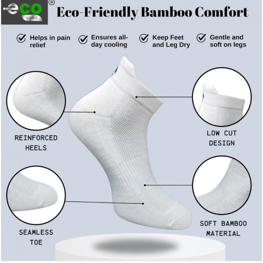 Generic 4_Pair Set Unisex Casual Cotton Printed Ankle Length Socks (Multicolor)