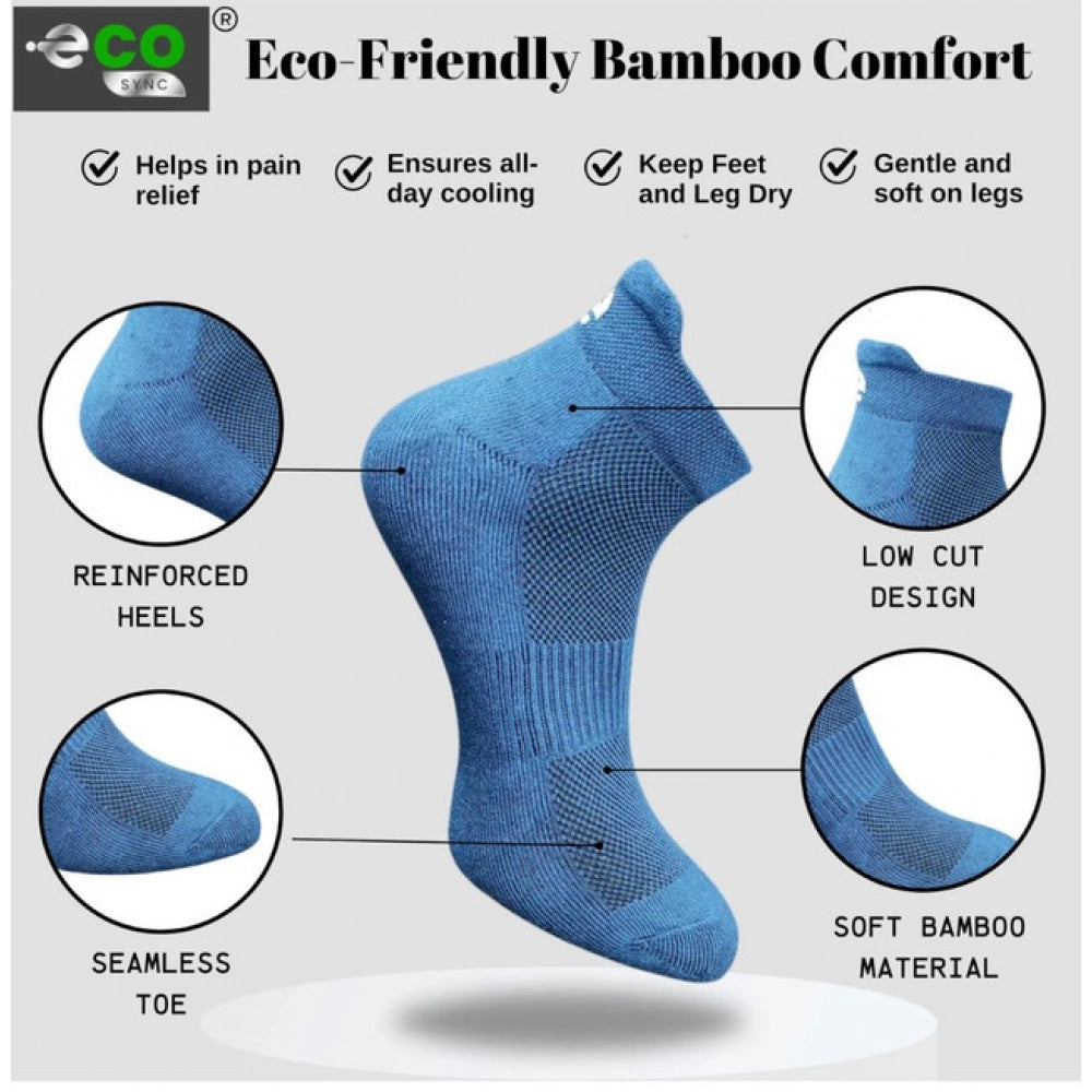 Generic 4_Pair Set Unisex Casual Cotton Printed Ankle Length Socks (Multicolor)