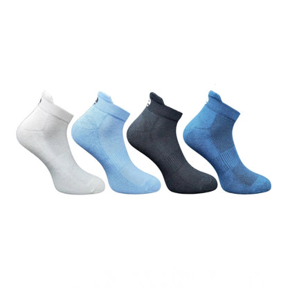 Generic 4_Pair Set Unisex Casual Cotton Printed Ankle Length Socks (Multicolor)