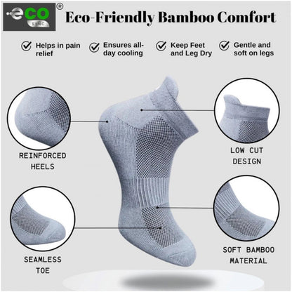 Generic 4_Pair Set Unisex Casual Cotton Printed Ankle Length Socks (Multicolor)