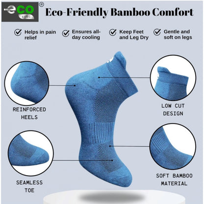 Generic 4_Pair Set Unisex Casual Cotton Printed Ankle Length Socks (Multicolor)