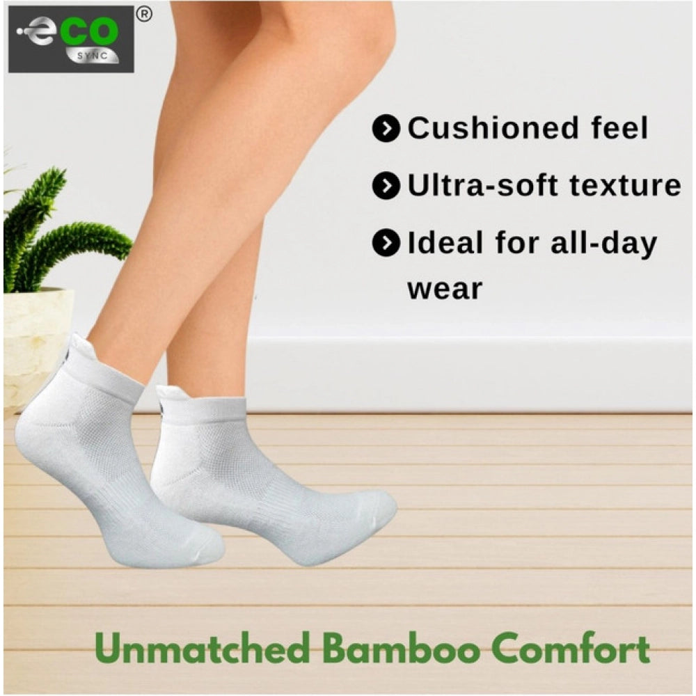 Generic 4_Pair Set Unisex Casual Cotton Printed Ankle Length Socks (Multicolor)