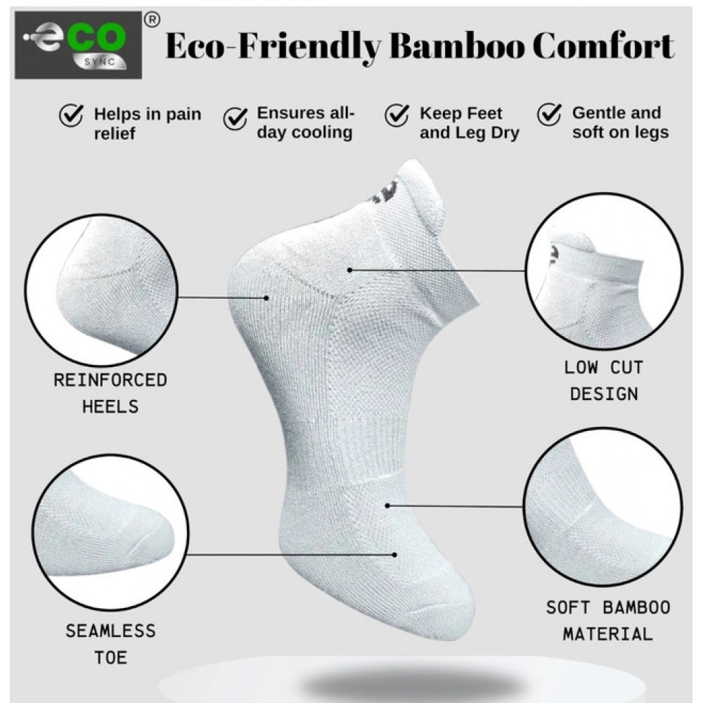 Generic 4_Pair Set Unisex Casual Cotton Printed Ankle Length Socks (Multicolor)