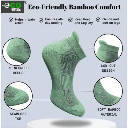 Generic 4_Pair Set Unisex Casual Cotton Printed Ankle Length Socks (Multicolor)