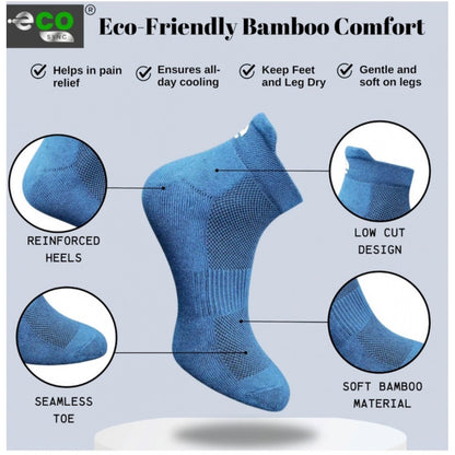 Generic 4_Pair Set Unisex Casual Cotton Printed Ankle Length Socks (Multicolor)