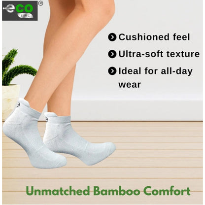 Generic 4_Pair Set Unisex Casual Cotton Printed Ankle Length Socks (Multicolor)