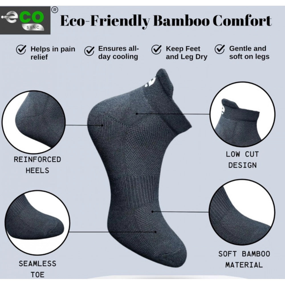 Generic 4_Pair Set Unisex Casual Cotton Printed Ankle Length Socks (Multicolor)