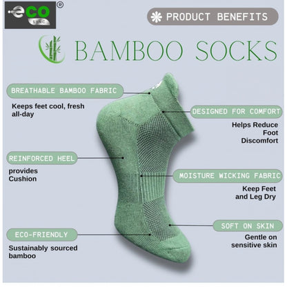 Generic 4_Pair Set Unisex Casual Cotton Printed Ankle Length Socks (Multicolor)