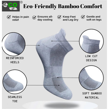 Generic 4_Pair Set Unisex Casual Cotton Printed Ankle Length Socks (Multicolor)