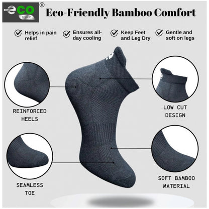 Generic 4_Pair Set Unisex Casual Cotton Printed Ankle Length Socks (Multicolor)