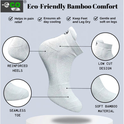 Generic 4_Pair Set Unisex Casual Cotton Printed Ankle Length Socks (Multicolor)