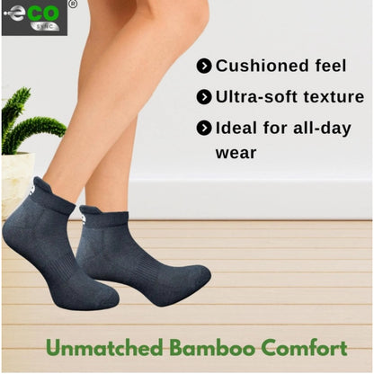 Generic 4_Pair Set Unisex Casual Cotton Printed Ankle Length Socks (Multicolor)