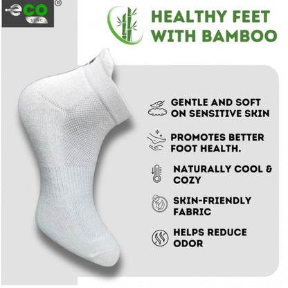 Generic 4_Pair Set Unisex Casual Cotton Printed Ankle Length Socks (Multicolor)