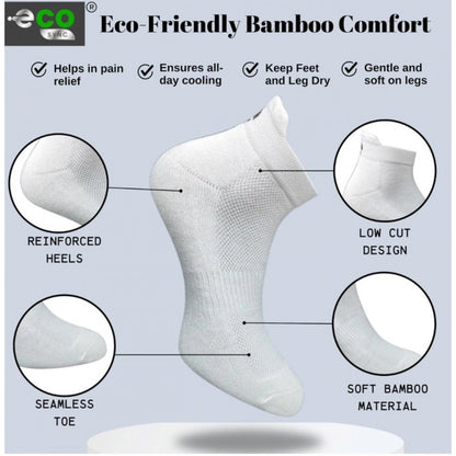 Generic 4_Pair Set Unisex Casual Cotton Printed Ankle Length Socks (Multicolor)