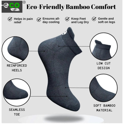 Generic 4_Pair Set Unisex Casual Cotton Printed Ankle Length Socks (Multicolor)