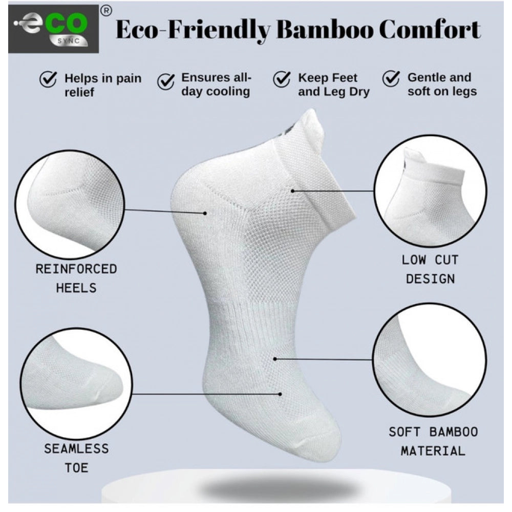 Generic 4_Pair Set Unisex Casual Cotton Printed Ankle Length Socks (Multicolor)