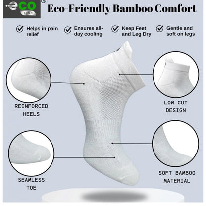 Generic 4_Pair Set Unisex Casual Cotton Printed Ankle Length Socks (Multicolor)