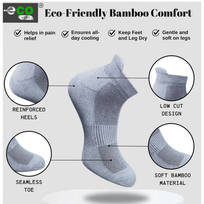 Generic 4_Pair Set Unisex Casual Cotton Printed Ankle Length Socks (Multicolor)