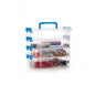Generic Plastic 4 Layer Partition Box Saving Organiser With Lid (Multicolor)