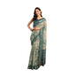 Generic Women's Faux_Linen Printed Ready-to-Wear Saree With Unstitched Blouse 5.5 Mtr (Light_Grey)